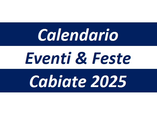 Calendario Eventi di Cabiate  2025